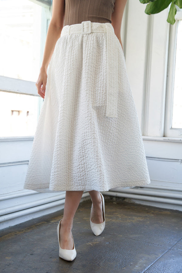 talk-to-the-sand-woven-midi-skirt Flying Tomato-Sophia's StyleSKIRTS-1